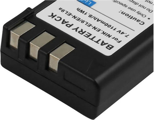 Avizar Li-ion Battery 1100mah Nikon D3000 Camera 7.4v Compatible En-el9 Black