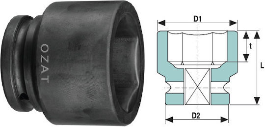 OZAT Căpăcel Pneumatic - Pneumatic Pătrat 1buc