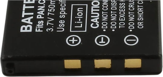 Avizar Battery 750mah Camera Panasonic Lumix Dmc-fx2 3.7v Li-ion Black