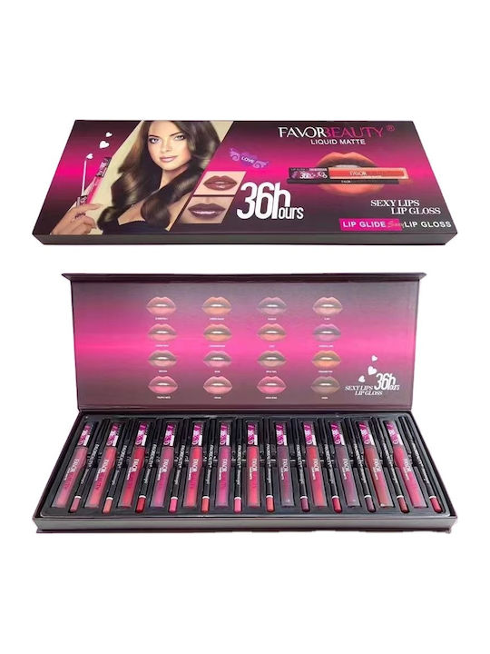 ShuShu Set de machiaj pentru față și corpBuze 24buc ShuShu Set de machiaj pentru față și corpBuze 24buc