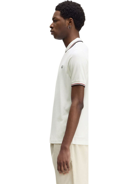 Fred Perry Polo Tricou Alb