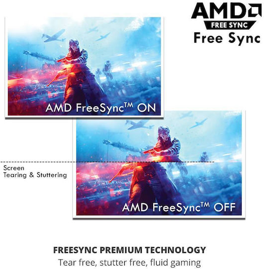 Armaggeddon XTREME SERIES XF24HD SUPER IPS HDR Gaming Monitor 24" FHD 1920x1080 με Χρόνο Απόκρισης 5ms GTG Λευκό