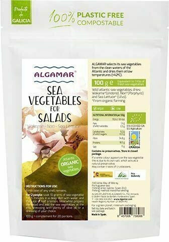 Organic Mixed Seaweed Salad 100g Algamar