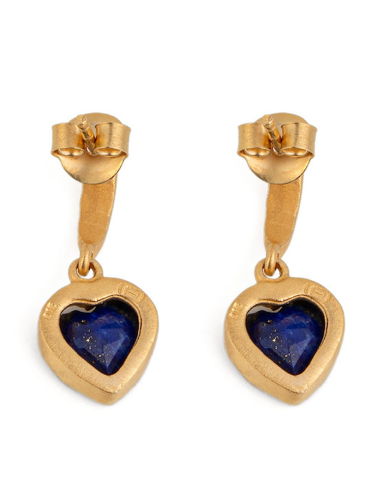 George Art Jewels Earrings made of Silver Gold Plated with Stones