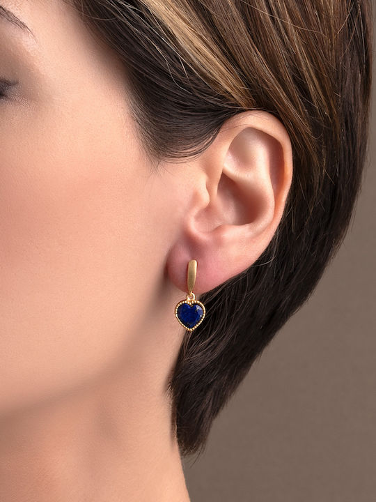George Art Jewels Earrings made of Silver Gold Plated with Stones