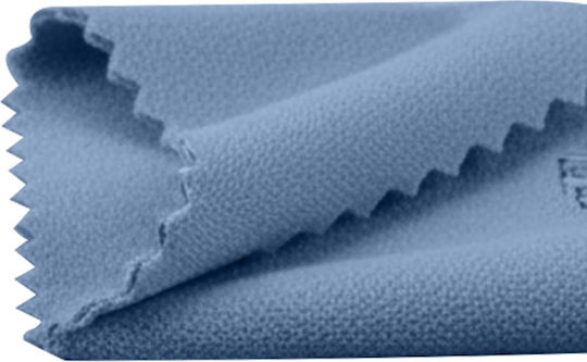 H4 Pack 10 Microfiber Cloths 10x10cm Ultra Soft Blue
