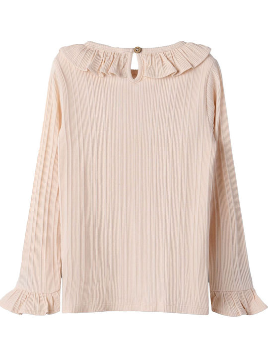 Kinderbluse Langarm Rosa