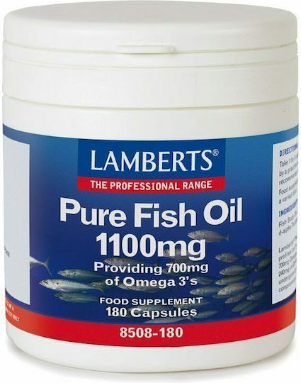 Lamberts Pure Fish Oil Рибено масло 1100мг 180 капси