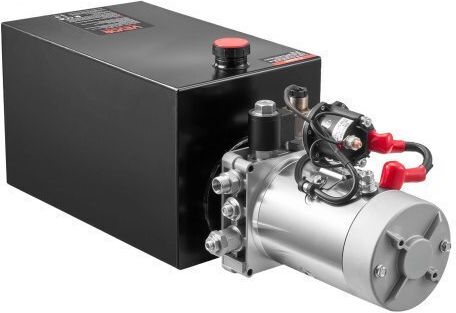 Vevor 10 L Hydraulic Power Unit Single Acting Dump Trailer Pump 22 Mpa Max Relief Pressure & 3.4 L Min Flow Rate Dc 12v Hydraulic Pump Metal Reservoir Dump Trailer Car Lifting