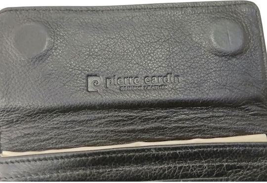 Pierre Cardin Tobacco Pouch Genuine Leather Black Colour 99400