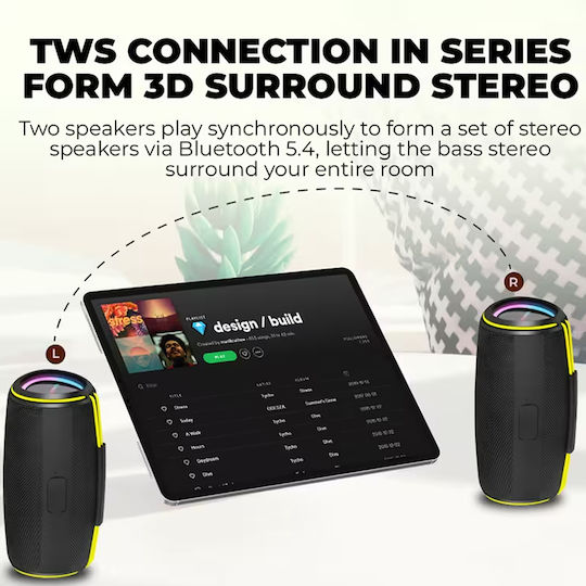 Sonic Gear SonicGo! Boom 6 Bluetooth Speaker 30W with Battery Life up to 5 hours Black