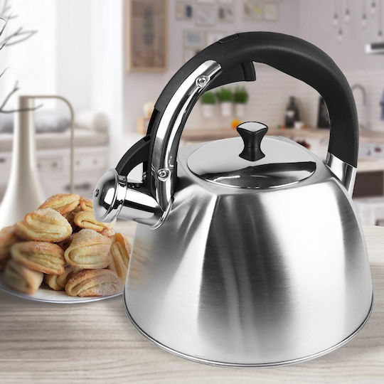 Maestro Βραστήρας Ανοξείδωτος Ασημί 3000ml