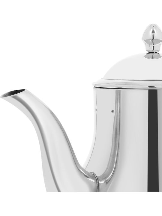Ceainic Inox Signature Cu Capac și Cioc Precizie Argintiu