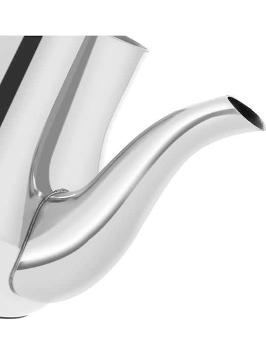 Signature Rostfreier Stahl Teekanne Kapazität 1,2l Ausguss Deckel Silber