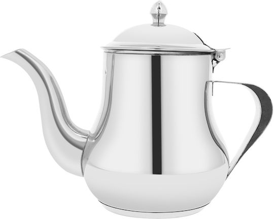 Signature Stainless Steel Teapot Capacity 1l Spout Lid Silver
