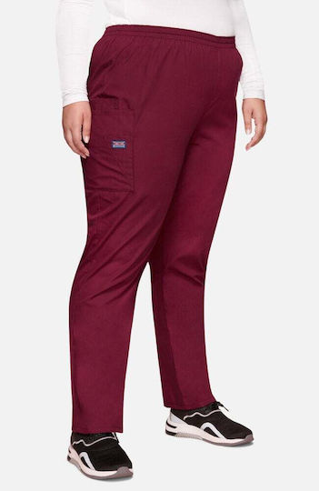 Cherokee Originals Women's Burgundy Medical Pants Cotton and Polyester