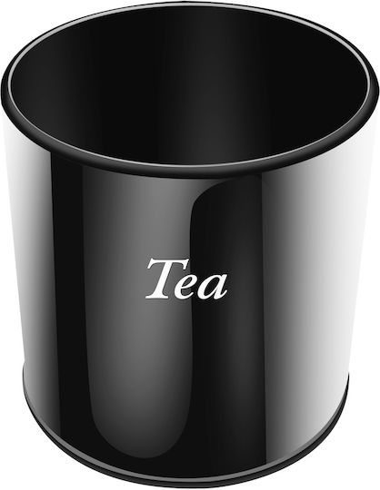 Cheffinger Set 3 Rostfreier Stahl Behälter Bambusdeckel Kaffee Zucker Tee Schwarz Braun