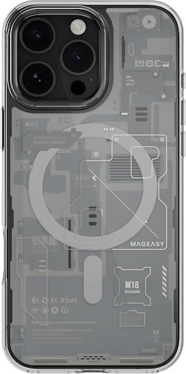 Mageasy Xray M Back Cover Σιλικόνης Διάφανο (iPhone 16 Pro Max)