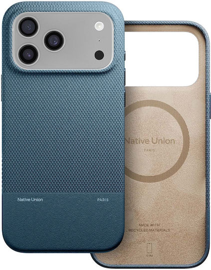 Native Union Back Cover Δερμάτινο Navy Μπλε (iPhone 17 Pro)