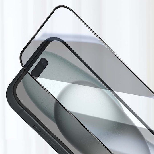 Mw Easy Glass Case Friendly Screen Protector Iphone 15 Pro Transparent