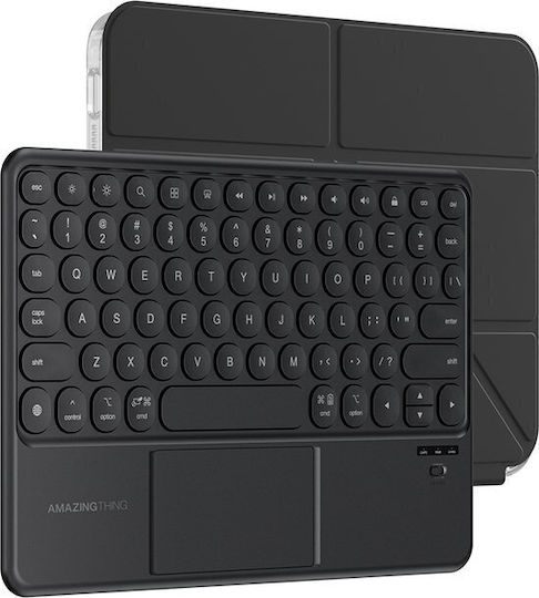 AmazingThing Minimal Case Keylite Combo Клавиатурен Калъф iPad Air M3 13" Черен