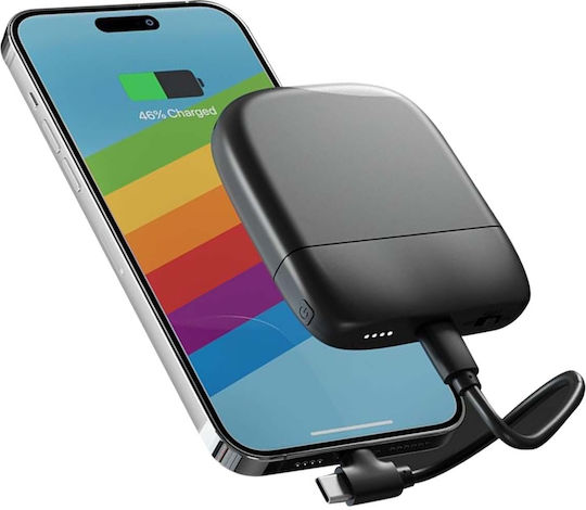 Xoopar Ice-P ECO Power Bank 5000mAh με Θύρα USB-C Μαύρο