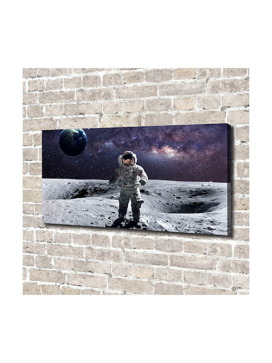 Panou De Perete Pânză Casă Birou Sau Spațiu Profesional Astronaut 140x70 Cm