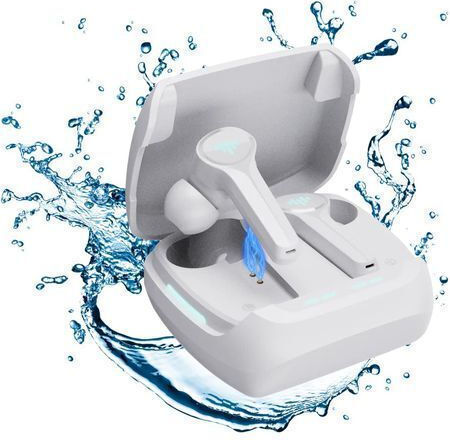 Metal Forge Air In ear Bluetooth хендсфри Слушалки с Кутийка за Зареждане Бял