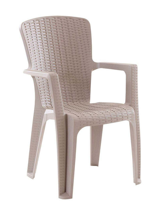 Gartenstühle Rattan Seitencappuccino E3031,1 59x61x89cm