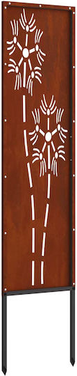 vidaXL Garden Decoration Metal 32x1.7x140cm 876216