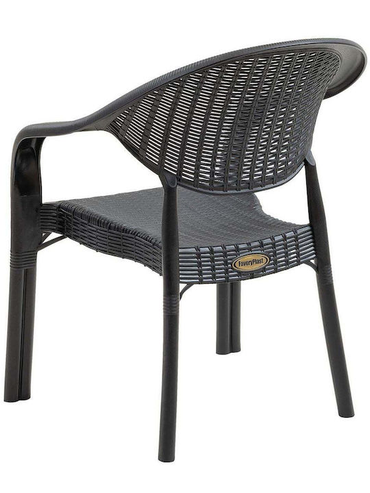 Outdoor Chair Bamboo Bamboo Pro Anthracite E3032,3 63x61x81cm