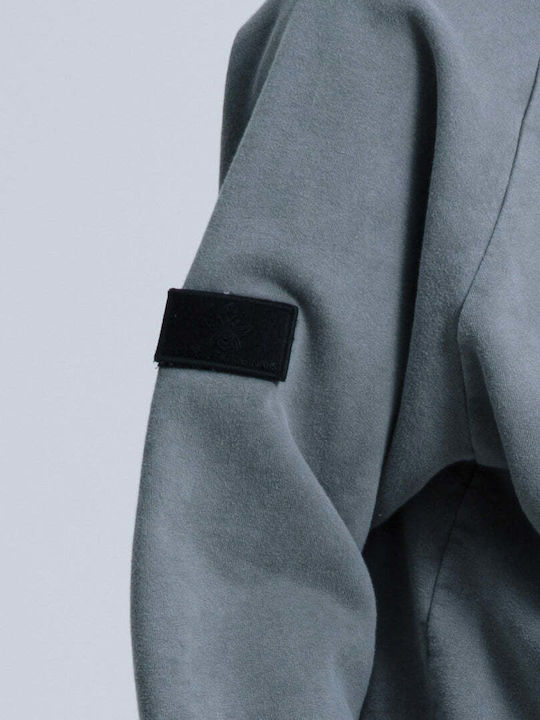 Φούτερ με Κουκούλα Grey