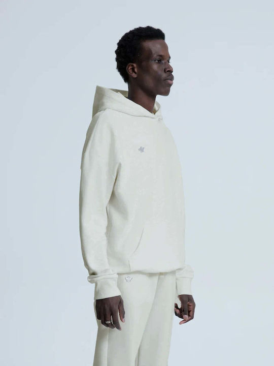Sweatshirt with Hood Beige