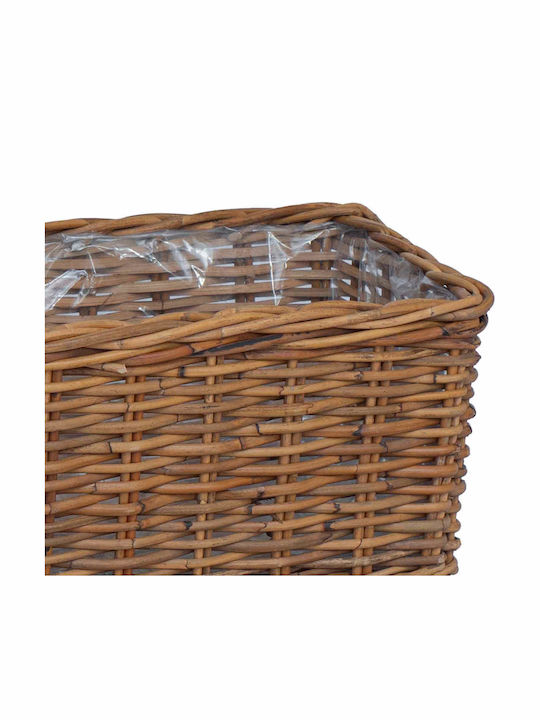 vidaXL Κασπώ Rattan Καφέ 3τμχ