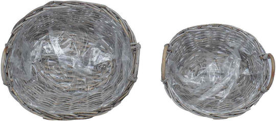 vidaXL Κασπώ Rattan Γκρι 2τμχ