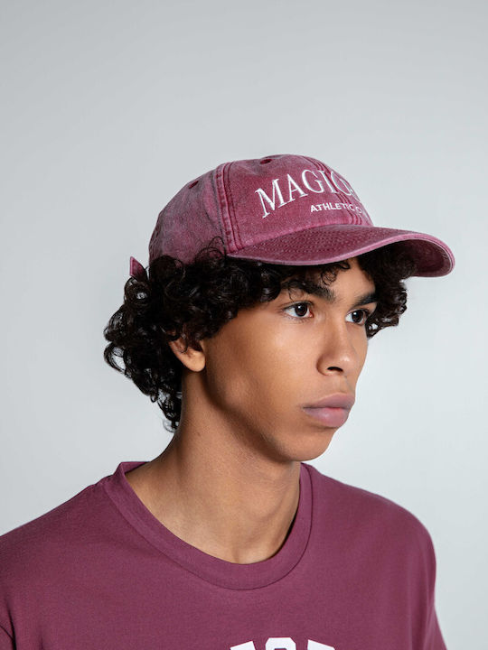 Magicbee Athletic Club Cap Denim Burgundy