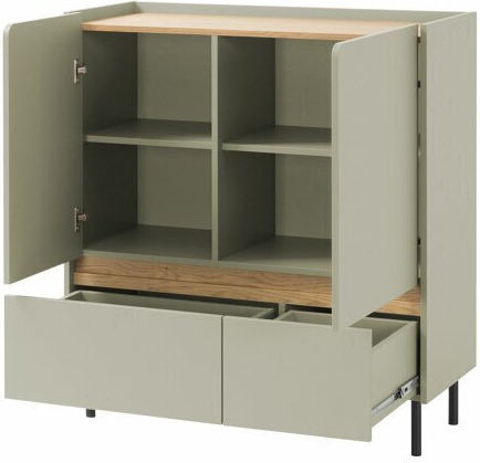 Fiosono 107 Sideboard from Wood & Metal with Drawers 40x40x120cm Fiosono 107 Sideboard from Wood & Metal with Drawers 40x40x120cm