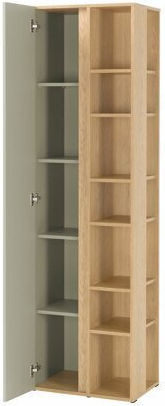 Bibliothek Fiosono 103 Staubiges Grün Eiche 55x40x195cm 629700MEB Bibliothek Fiosono 103 Staubiges Grün Eiche 55x40x195cm 629700MEB