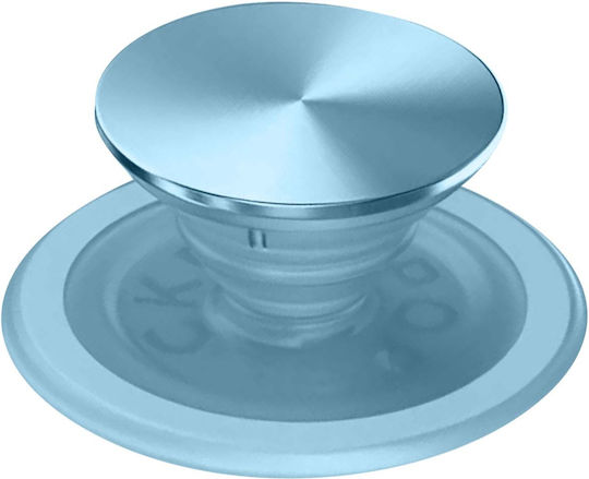 Popsockets Popgrip Кръгъл Magsafe Включва Адаптер Пръстен Magsafe Разтегаема Основа Дръжка Сменяема Горна Част Калъфи за Смартфони Алуминий Син Въздишка