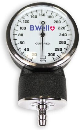 Med-63 Aneroid Blood Pressure Kit Comfort Built-in Stethoscope Cuff Metal Ring Latex Bladder B.well