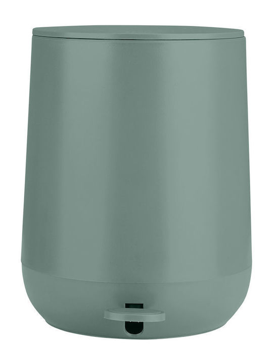 Estia Fjord Plastic Toilet Brush and Basket Set Soft Close 5lt Green