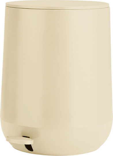 Estia Fjord Plastic Toilet Brush and Basket Set Soft Close 5lt Beige