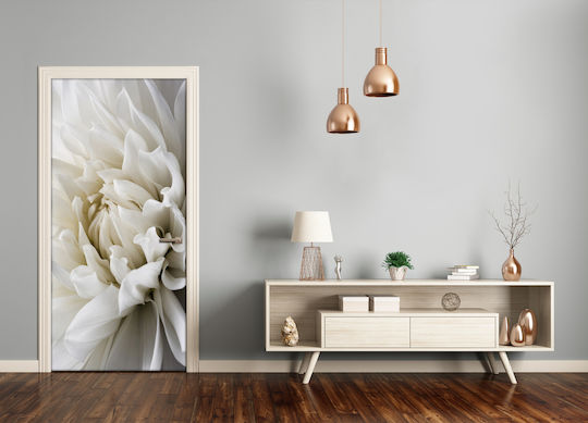 Dekorativer Aufkleber Tür White Dahlia 85x205cm Tulup