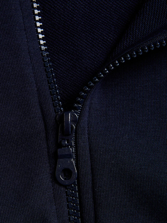 Kinder-Sweatshirt Strickjacke mit Taschen Marineblaue