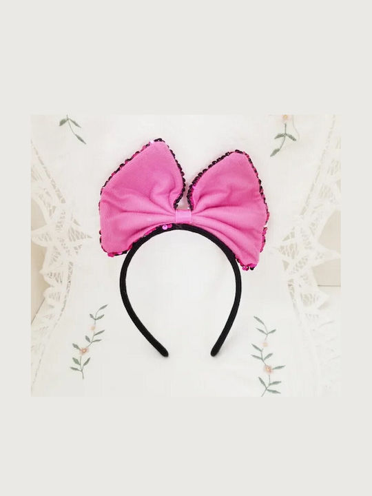 Kinder Haarband mit Schleife Rosa 1Stück