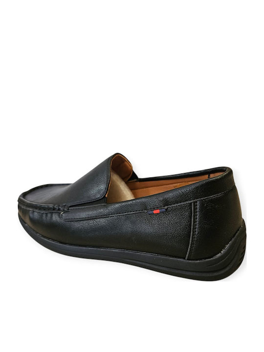 Men's Synthetic Leather Loafers Black