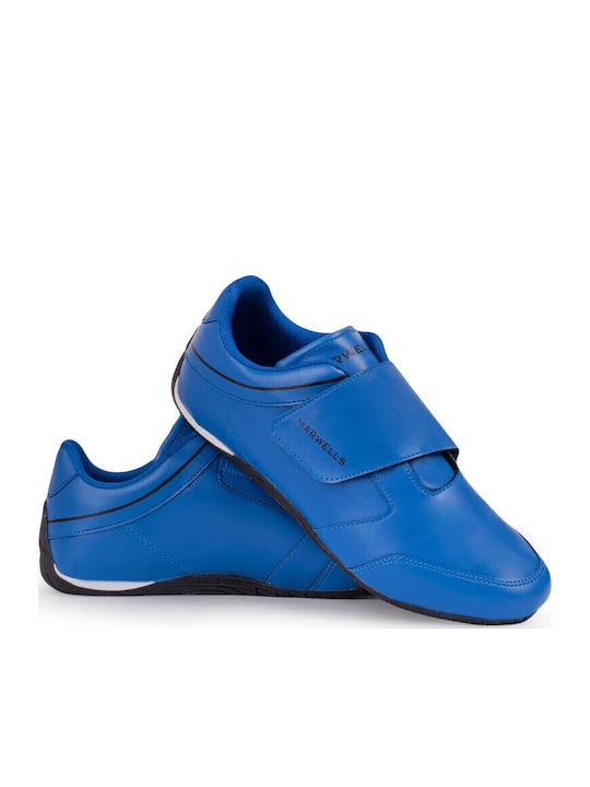 Men's Synthetic Leather Casual Shoes Blue