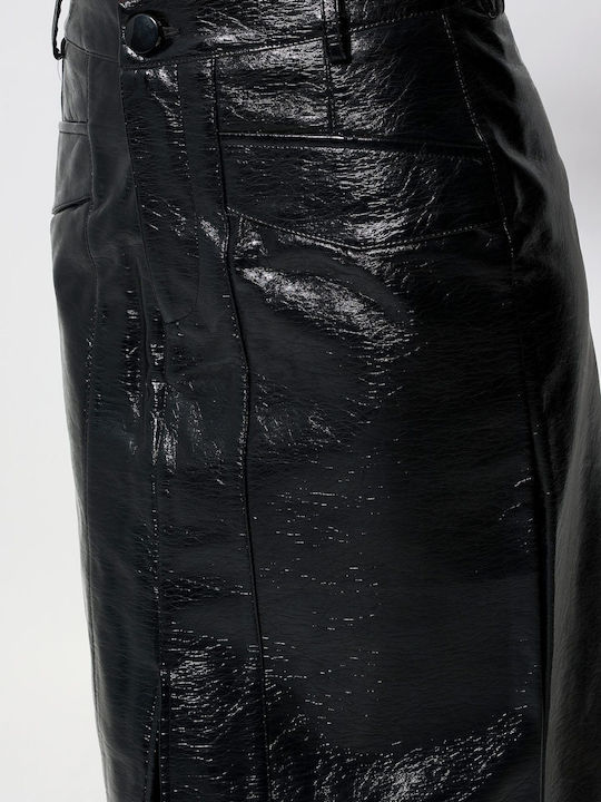 Кожа Молив Midi Пола Black