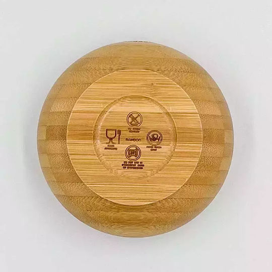 Pandaboo Παιδικό Μπωλ Φαγητού από Bamboo Πορτοκαλί