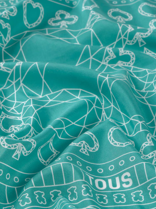 Tous Women's Silk Scarf Blue
